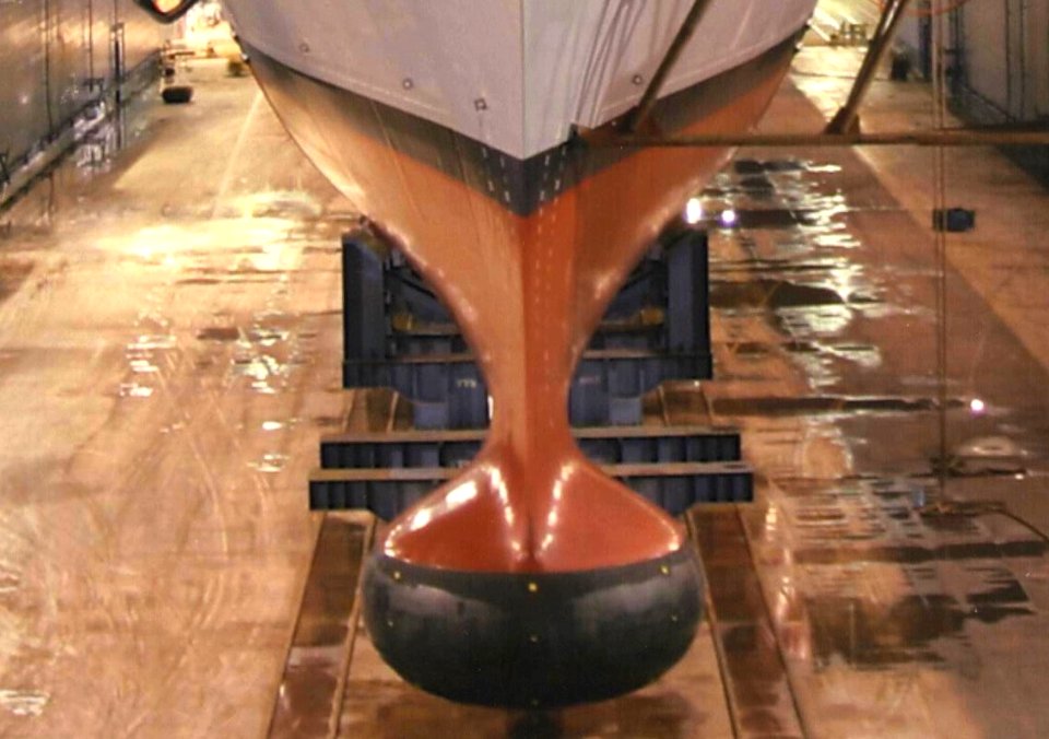 USS Bainbridge sonar dome