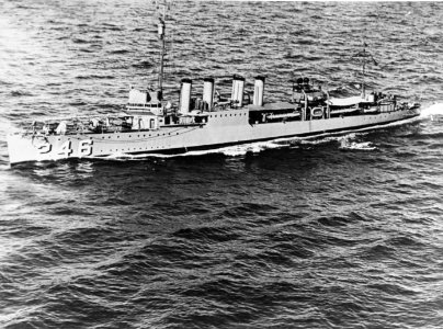 USS Bainbridge (DD-246) underway at sea in March 1924