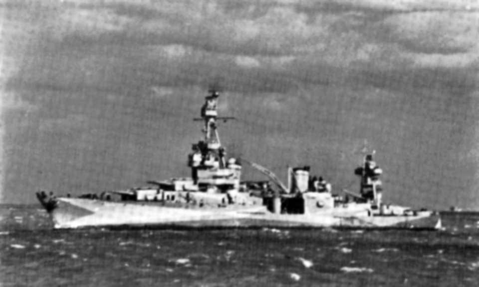 USS Augusta (CA-31) underway at sea on 10 December 1942