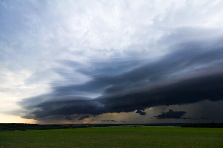 Storm hunting meteorology shelf cloud