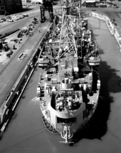 USS Askari (ARL-30) in port, in September 1966 (7576085)