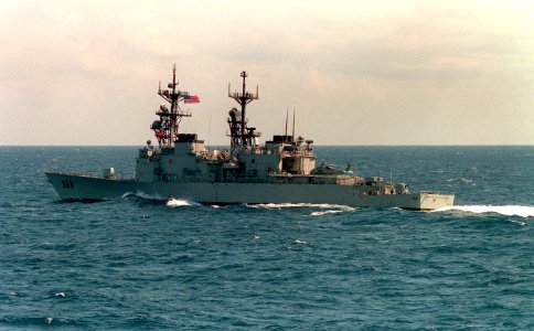 USS ARTHUR W. RADFORD (DD-968) underway in 1992