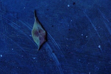 Cast-off floor blue