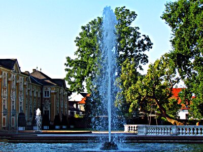 Fountain the palace tourists