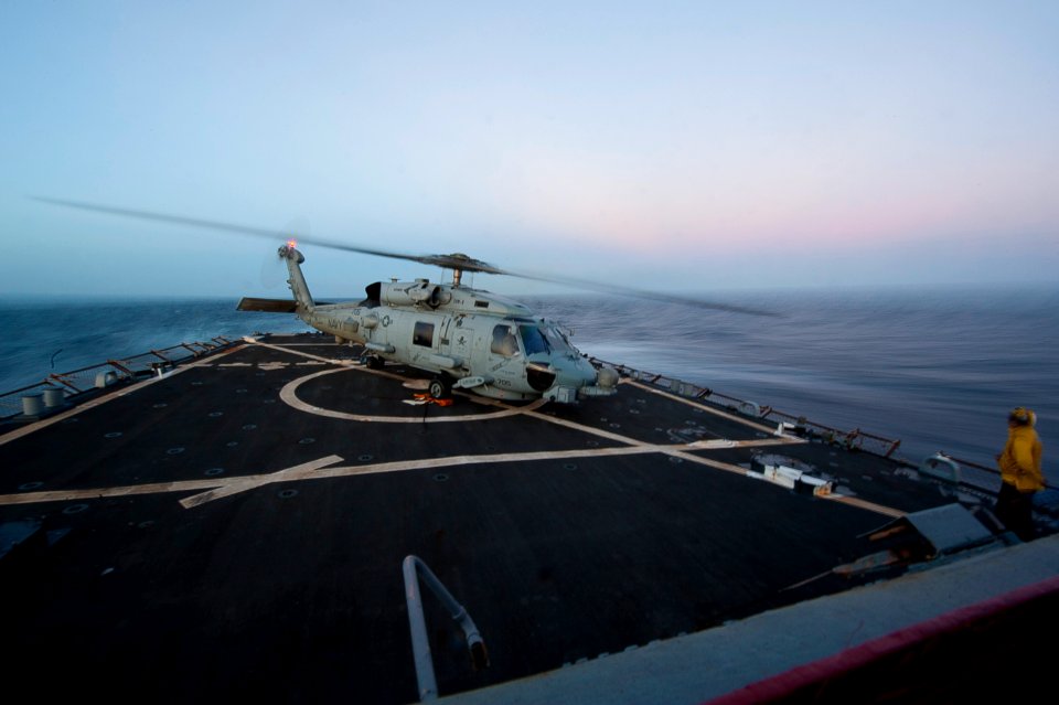 USS Arleigh Burke operations 140224-N-WD757-085