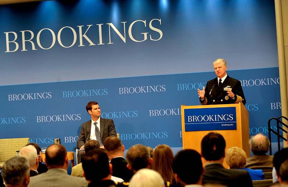 US Navy 091101-N-8273J-006 hief of Naval Operations (CNO) Adm. Gary Roughead delivers remarks and answers questions during a discussion on