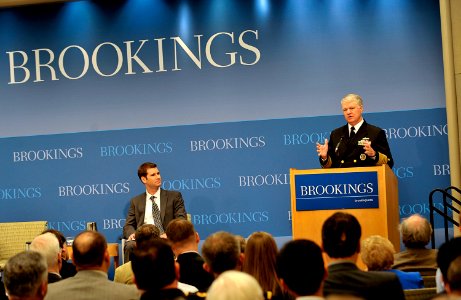 US Navy 091101-N-8273J-006 hief of Naval Operations (CNO) Adm. Gary Roughead delivers remarks and answers questions during a discussion on