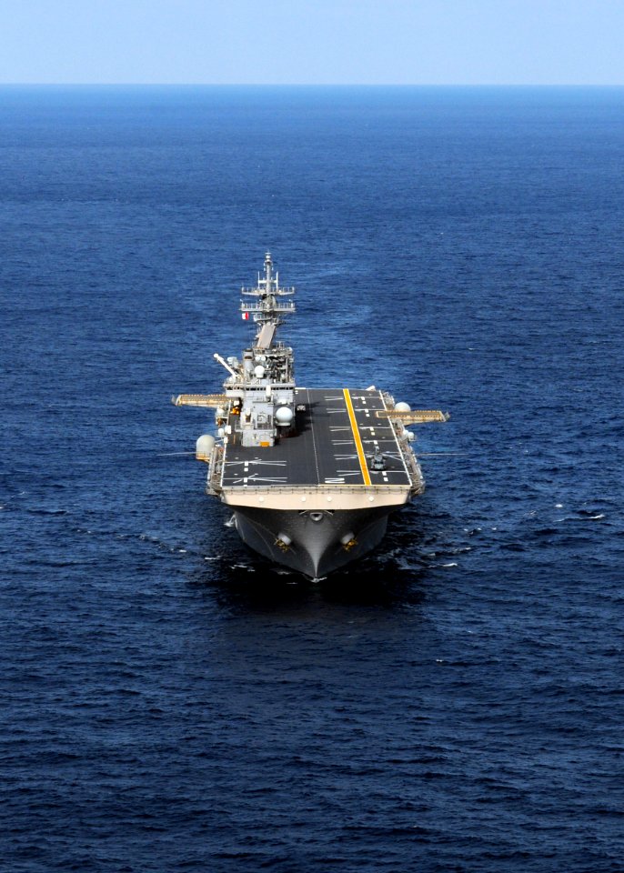 US Navy 091107-N-0120A-568 The forward-deployed amphibious assault ship USS Essex (LHD 2) is underway to Okinawa, Japan after a ship's repair availability