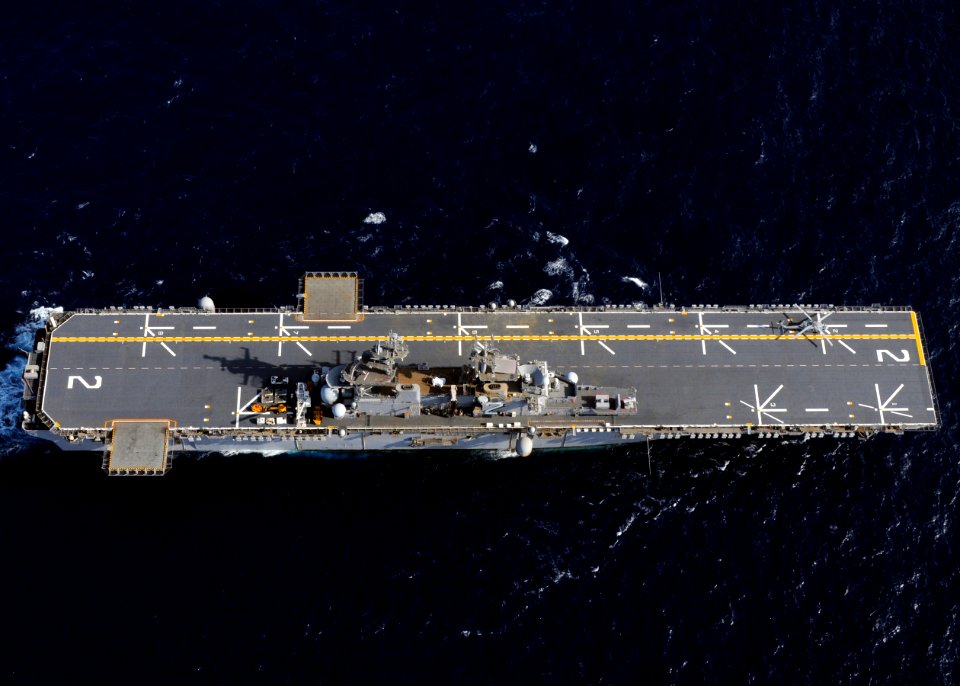 US Navy 091107-N-0120A-353 The forward-deployed amphibious assault ship USS Essex (LHD 2) is underway to Okinawa, Japan after a ship's repair availability
