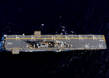 US Navy 091107-N-0120A-353 The forward-deployed amphibious assault ship USS Essex (LHD 2) is underway to Okinawa, Japan after a ship's repair availability