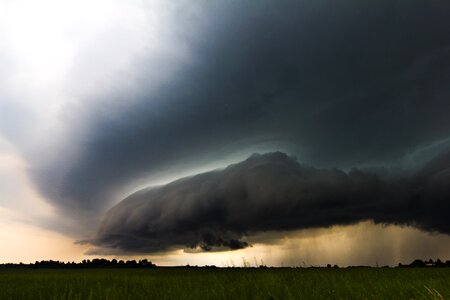Storm hunting meteorology shelf cloud photo