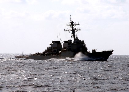 US Navy 091107-N-1644H-146 The guided-missile destroyer USS O'Kane (DDG 77) is underway supporting security and stability in the western Pacific Ocean