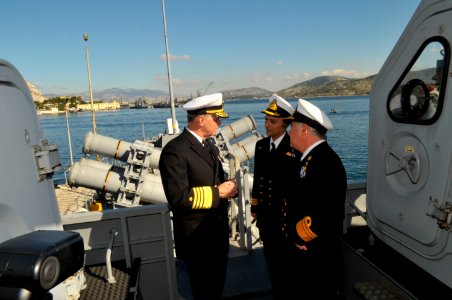 US Navy 091113-N-8273J-140 Chief of Naval Operations tours naval facilities in Greece