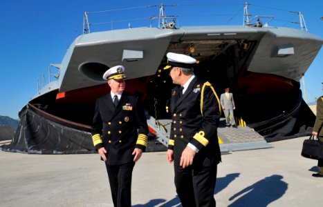 US Navy 091113-N-8273J-078 Chief of Naval Operations tours naval facilities in Greece