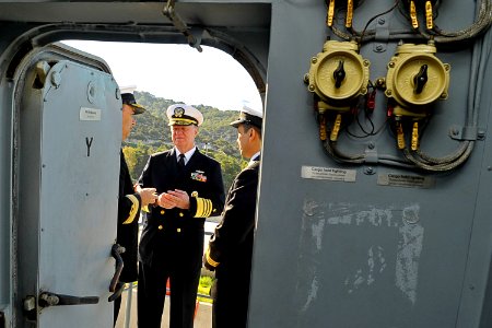 US Navy 091113-N-8273J-049 Chief of Naval Operations tours naval facilities in Greece