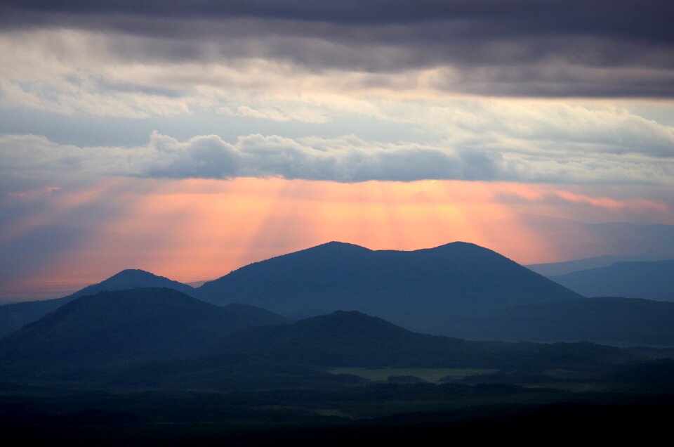 Sky mountains landscape