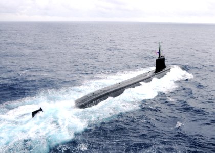 US Navy 091117-N-6720T-059 The Seawolf-class attack submarine USS Connecticut (SSN 22) is underway in the Pacific Ocean
