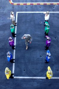 US Navy 091126-N-8960W-015 Gen. David H. Petraeus visits USS Nimitz on Thanksgiving Day, 2009