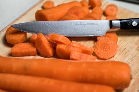 Cutting carrot chopping photo