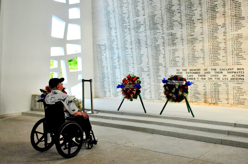 USS Arizona survivor visits memorial 130606-N-QG393-130
