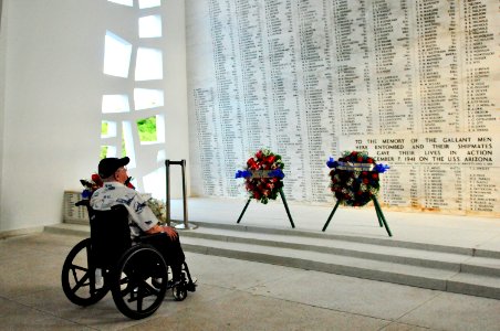 USS Arizona survivor visits memorial 130606-N-QG393-130