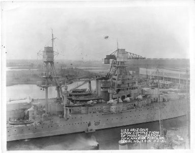 USS Arizona after 1931 modernization NARA 19-LC-19B-4