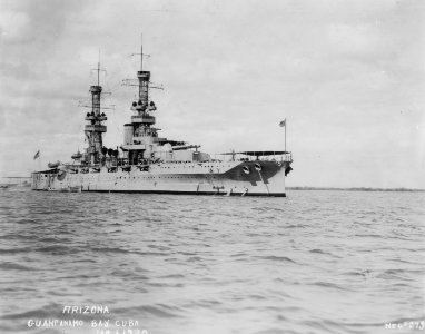 USS Arizona at Guantanamo 1920 NARA 19-LC-19A-34
