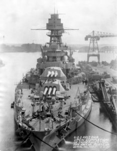 USS Arizona after 1931 modernization NARA 19-LC-19B-5