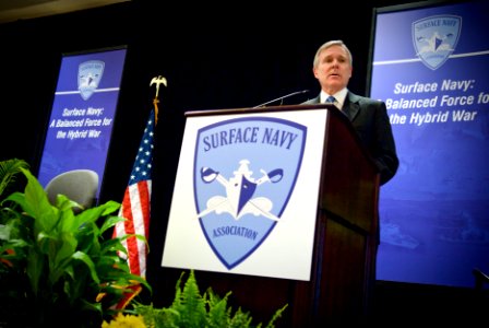 US Navy 100113-N-5549O-015 Secretary of the Navy (SECNAV) the Honorable Ray Mabus delivers remarks