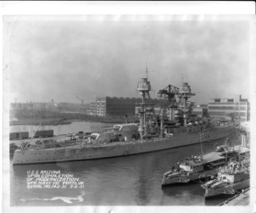 USS Arizona after 1931 modernization NARA 19-LC-19B-1