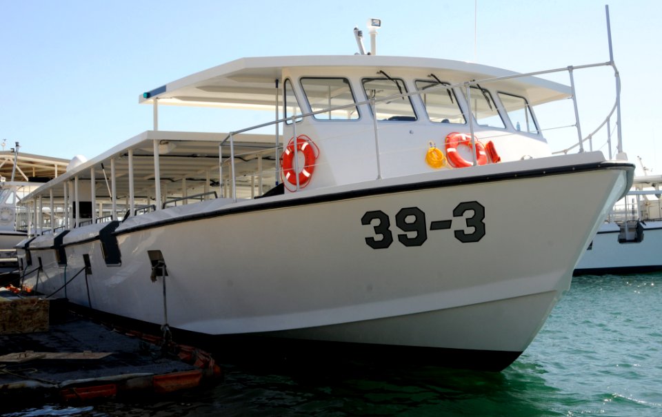 US Navy 100113-N-7498L-004 USS Arizona Memorial ferry boat ^39-3, Cassin Young, is the newest bio-diesel boat to operate at Naval Station Pearl Harbor