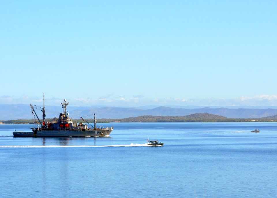 US Navy 100117-N-8241M-088 USNS Grasp (ARS 51) arrives at Naval Station Guantanamo Bay to put on stores and refuel while en route to Haiti