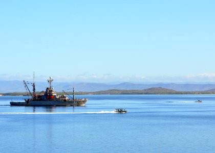 US Navy 100117-N-8241M-088 USNS Grasp (ARS 51) arrives at Naval Station Guantanamo Bay to put on stores and refuel while en route to Haiti