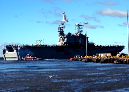 US Navy 100118-N-6764G-102 The amphibious assault ship USS Nassau (LHA 4) deploys as part of the Nassau Amphibious Ready Group to support maritime security operations and theater security cooperation efforts in the U.S. 5th and
