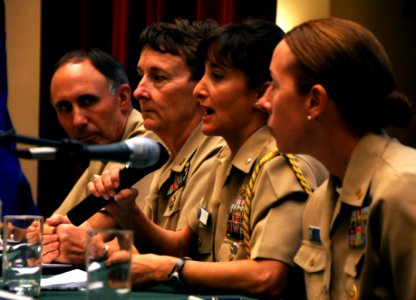US Navy 100119-N-7498L-116 Officers discuss women's leadership issues at the 2010 Surface Navy Women's Symposium