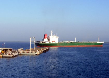 US Navy 100119-N-8241M-049 The motor vessel MV Houston, a privately owned vessel contracted by Military Sealift Command, arrives at Naval Station Guantanamo Bay, Cuba
