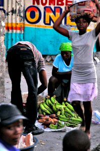 US Navy 100121-N-6006S-050 Haitian citizens attempt to regain a measure of normalcy in the aftermath of the recent earthquake while U.S. service members continue their efforts to provide assistance