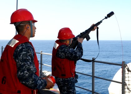 USS America's first underway replenishment 141001-N-CC789-132