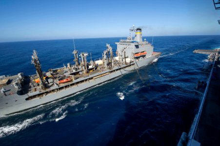 USS America's first underway replenishment 141001-N-EV723-129