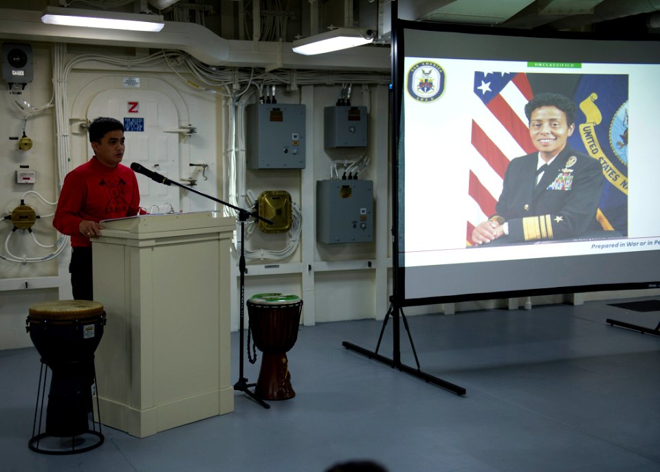 USS America’s Black History Month celebration 150225-N-FR671-021