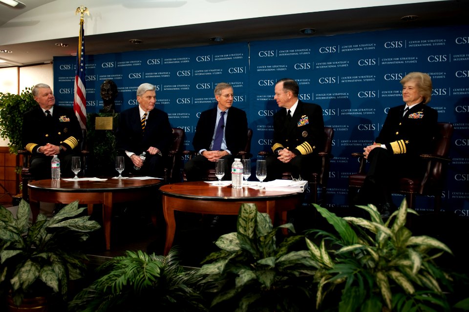 US Navy 100129-N-0696M-036 Senior Navy leadership participate in a leadership discussion