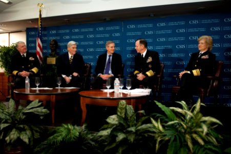 US Navy 100129-N-0696M-036 Senior Navy leadership participate in a leadership discussion
