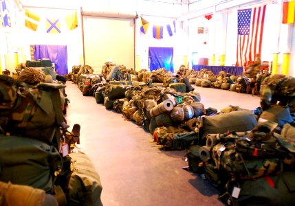 US Navy 100128-N-5787K-002 Equipment is staged at Joint Expeditionary Base Little Creek Fort Story in preparation for a deployment to Haiti