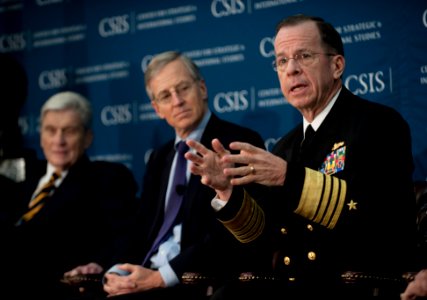 US Navy 100129-N-0696M-140 Senior Navy leadership participate in a leadership discussion