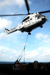 US Navy 100129-N-3038W-628 Military sealift command conducts an underway replenishment