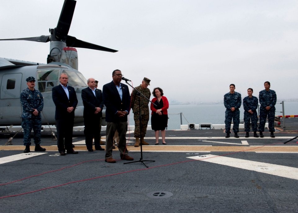 USS America press conference 140831-N-FR671-031