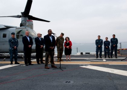 USS America press conference 140831-N-FR671-031
