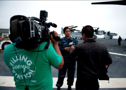 USS America press conference 140831-N-FR671-180
