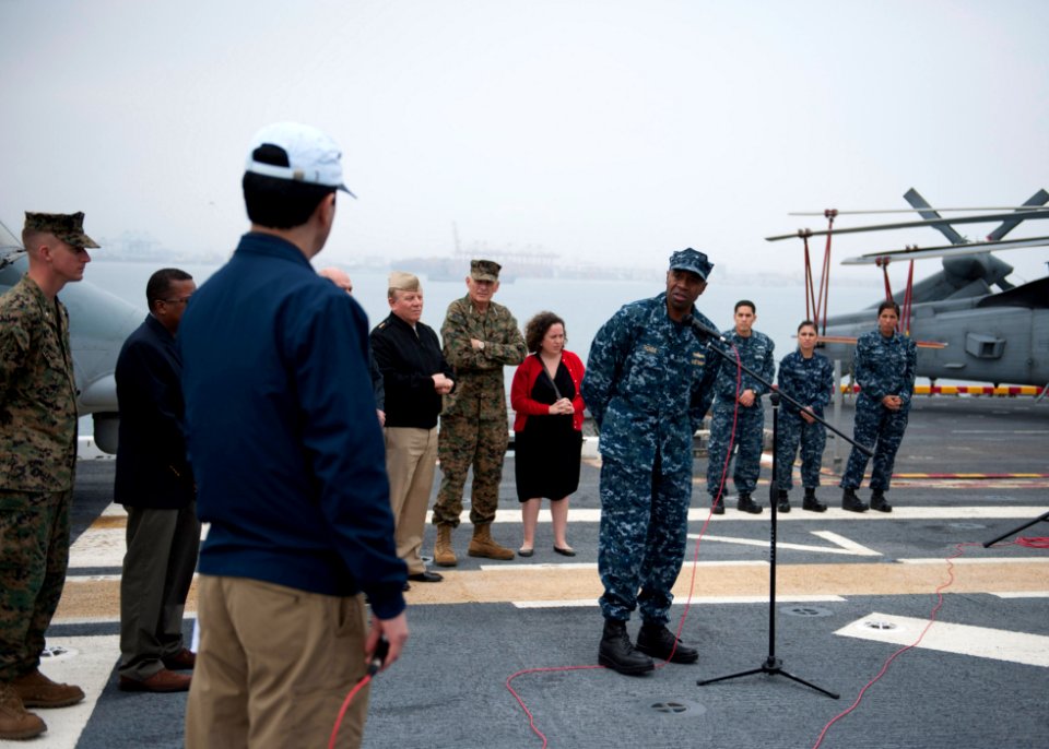 USS America press conference 140831-N-FR671-098
