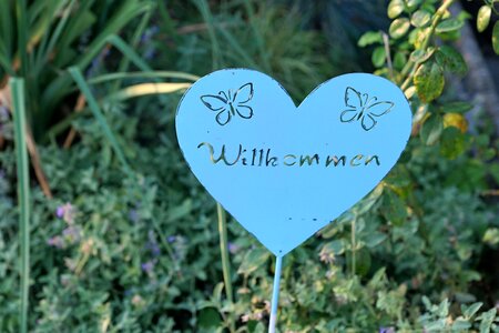 Love symbol blue